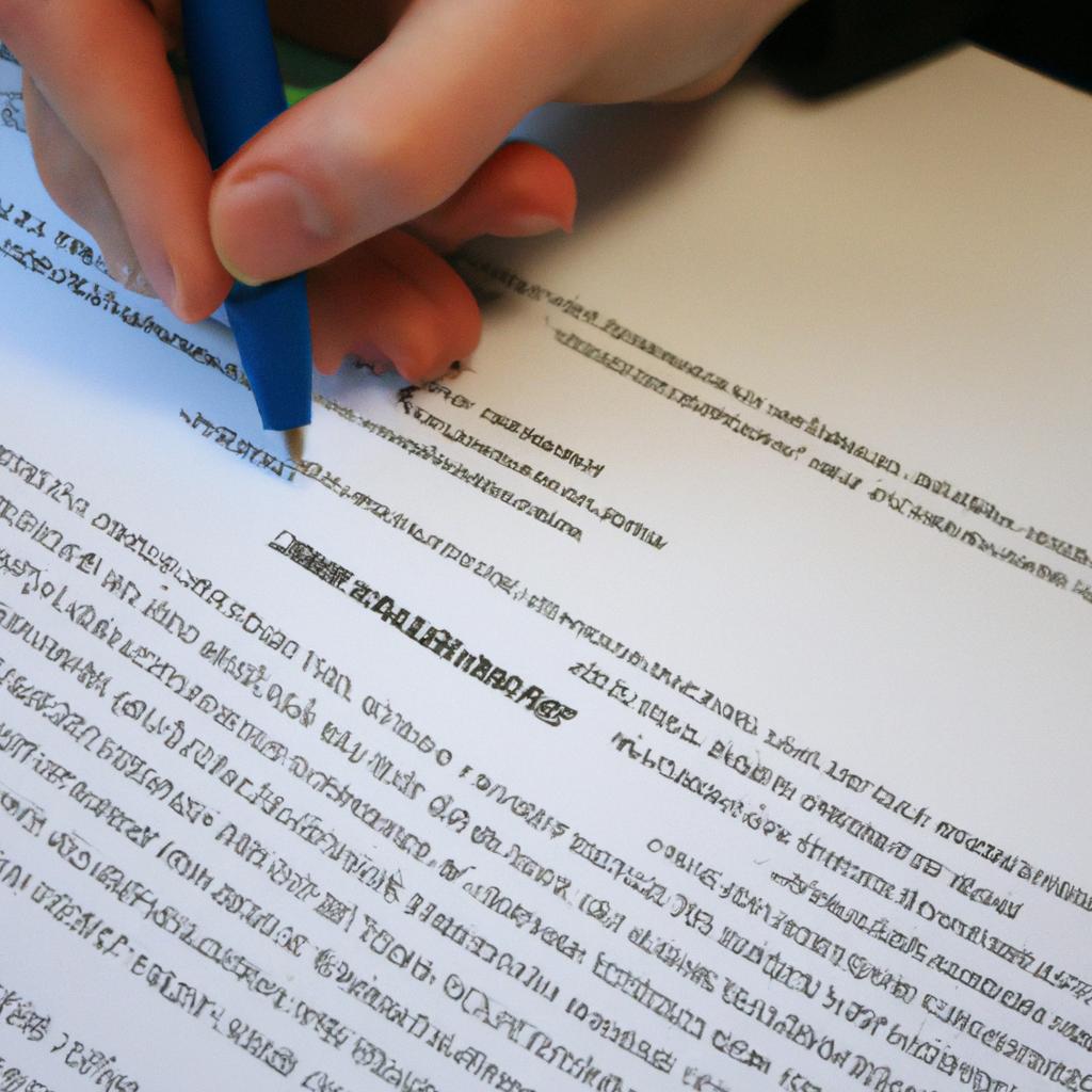 Person signing loan application form